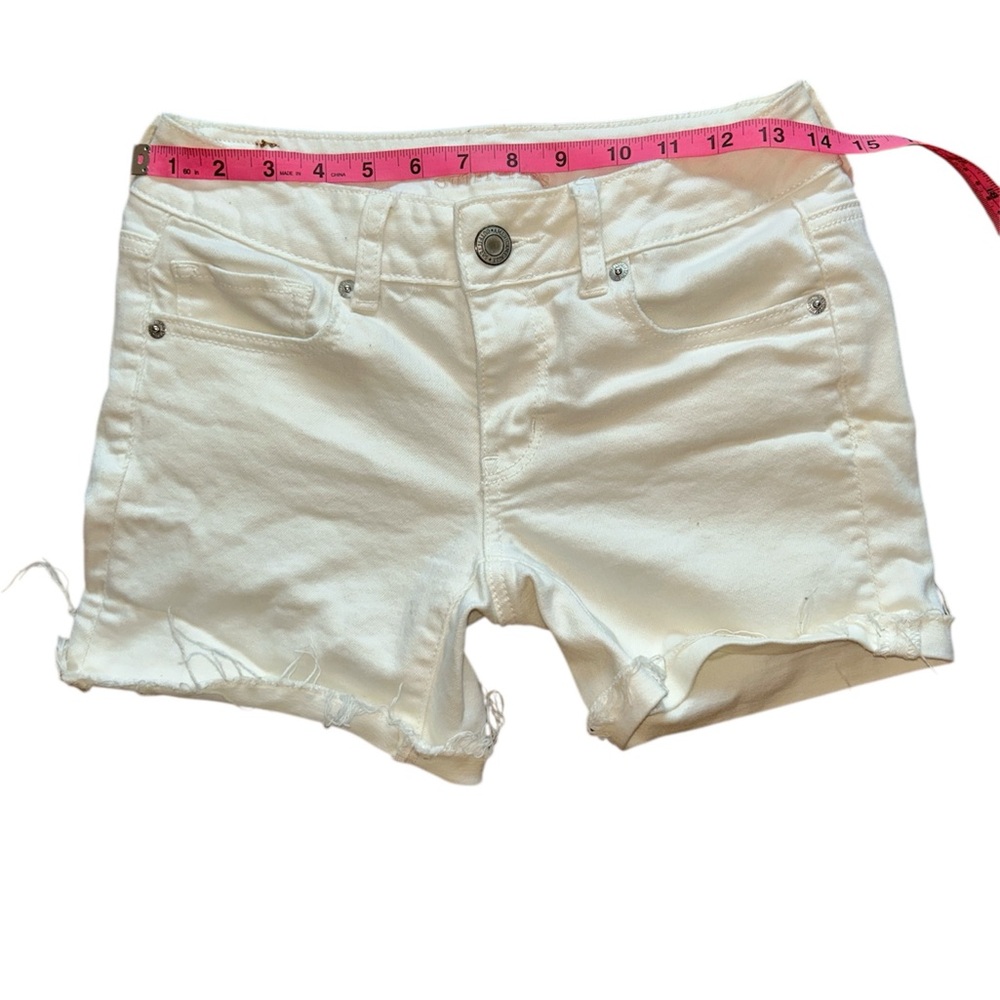 American Eagle Outfiters Women's White Denim Shorts Sz: 2/14